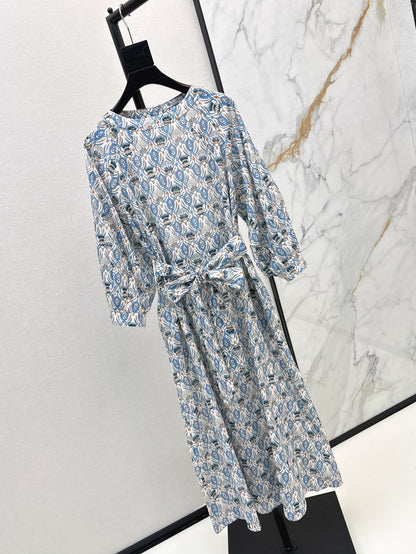Loro 25ss print dress