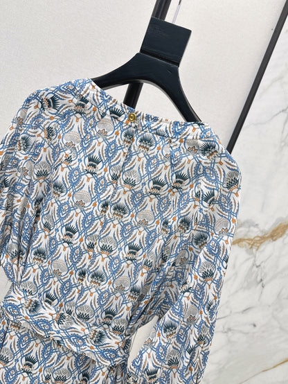 Loro 25ss print dress