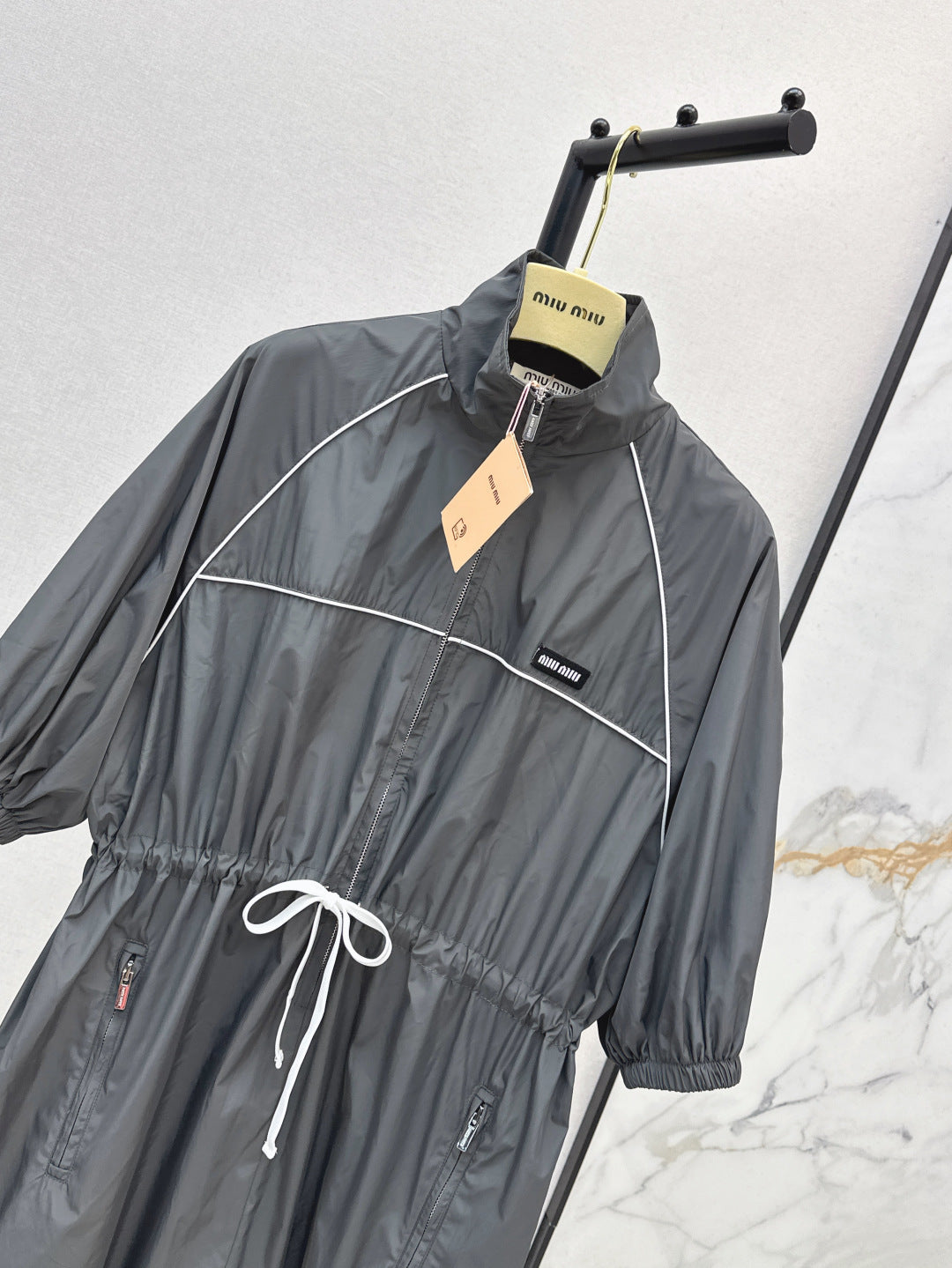 Miu 25ss drawstring dress