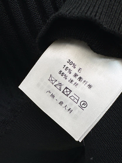 Miu 25ss knit cape shirt