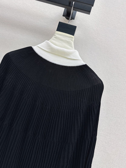 Miu 25ss knit cape shirt