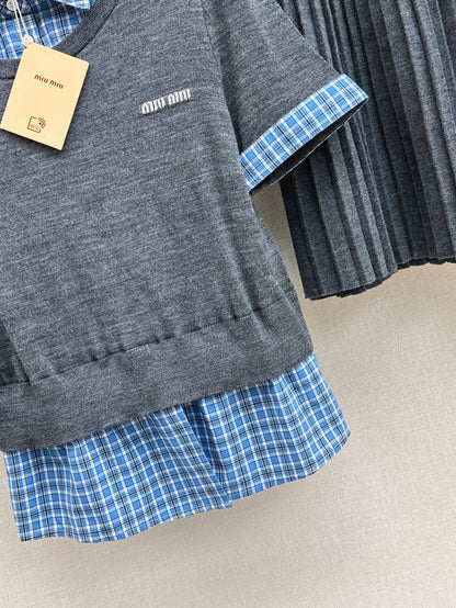 Miu 25ss knit suit