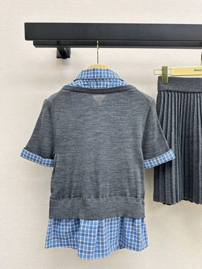Miu 25ss knit suit
