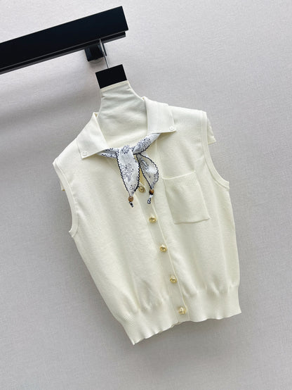 Miu 25ss scarf vest