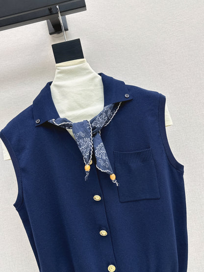 Miu 25ss scarf vest