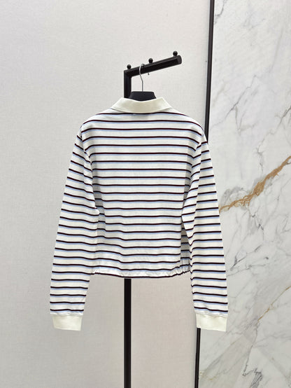 Pra 25ss striped polo