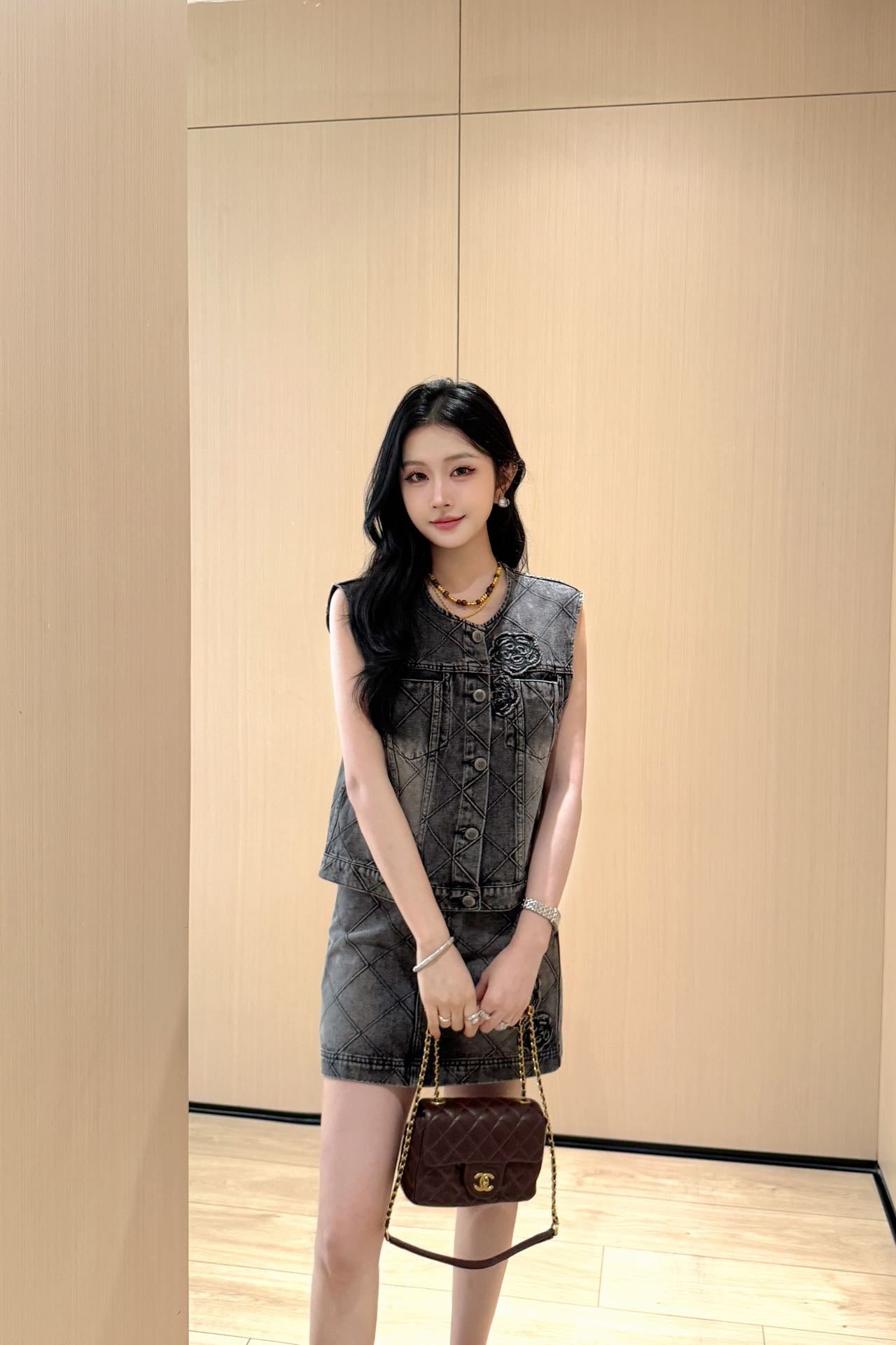 Chan 25ss denim vest