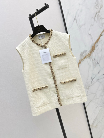 Chan 25ss woven vest