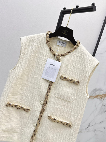 Chan 25ss woven vest