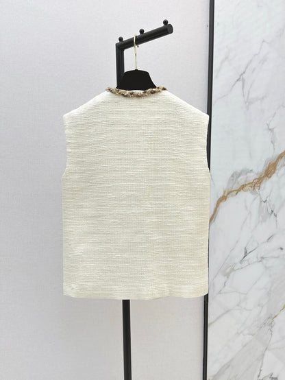 Chan 25ss woven vest