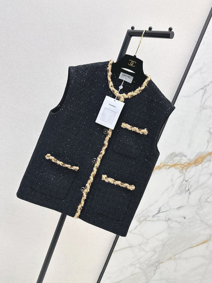 Chan 25ss woven vest