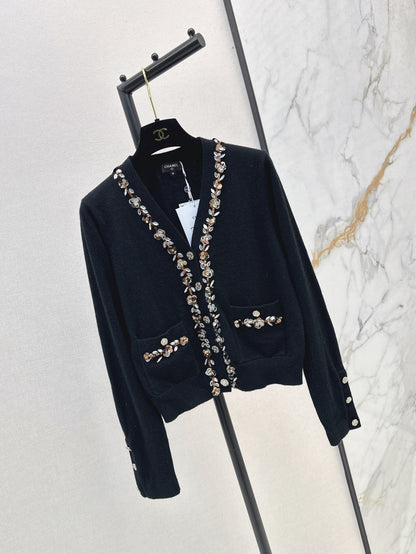 Chan 25ss beaded cardigan