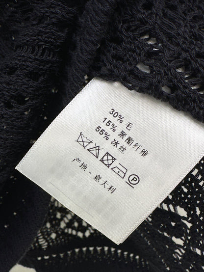 Miu 25ss scarf knit vest