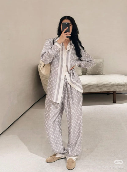 Louis 25ss silk shirt