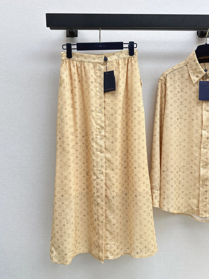 Louis 25ss monogram skirt