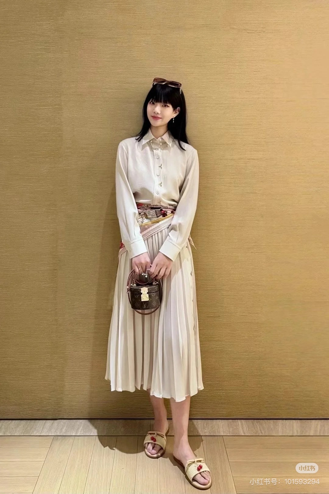 Louis 25fw pleated skirt
