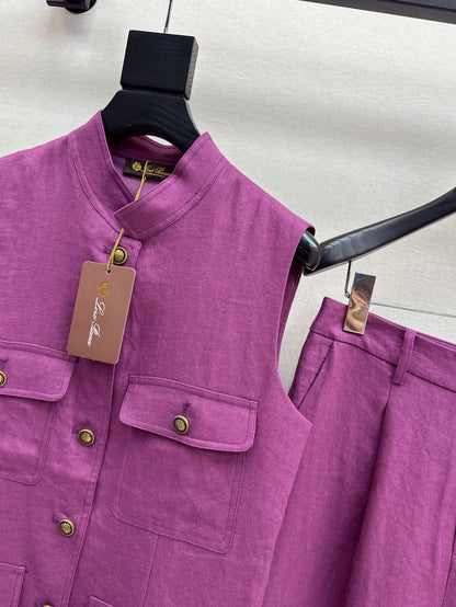 Loro 25ss linen suit