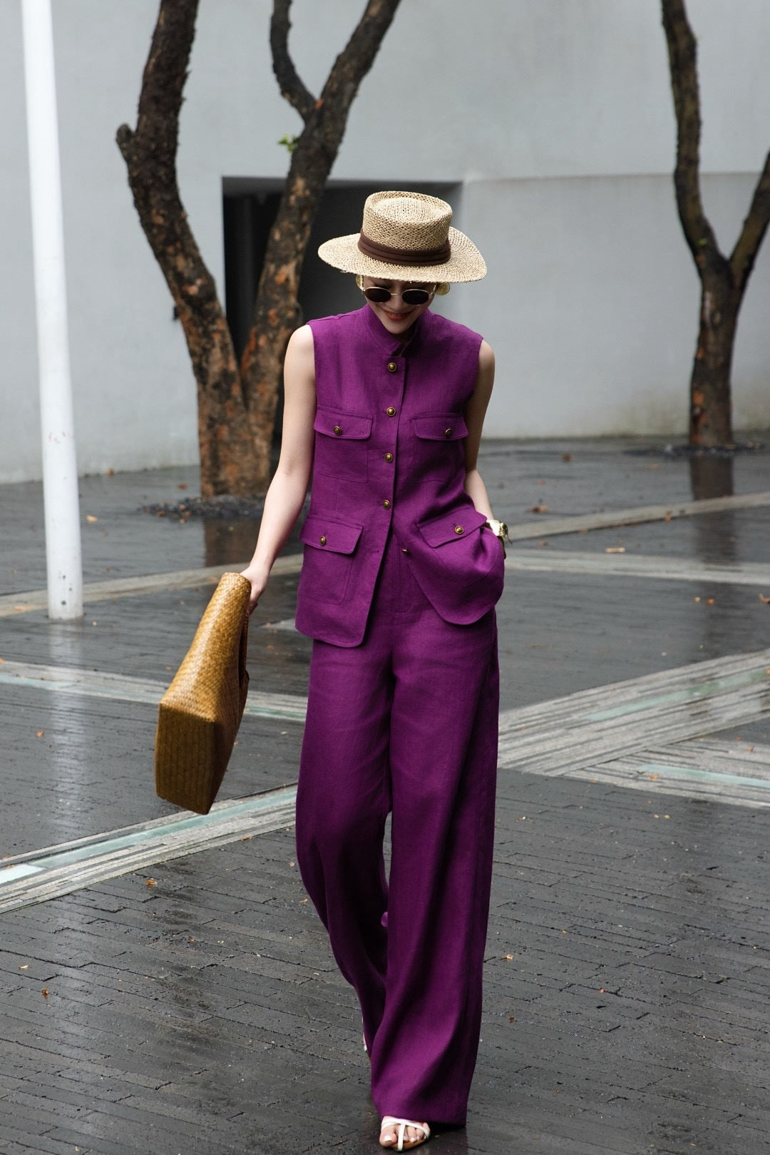 Loro 25ss linen suit