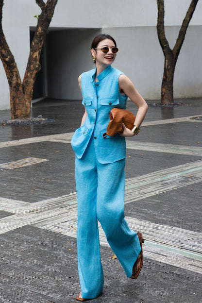 Loro 25ss linen suit