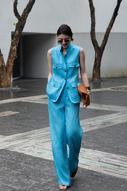 Loro 25ss linen suit