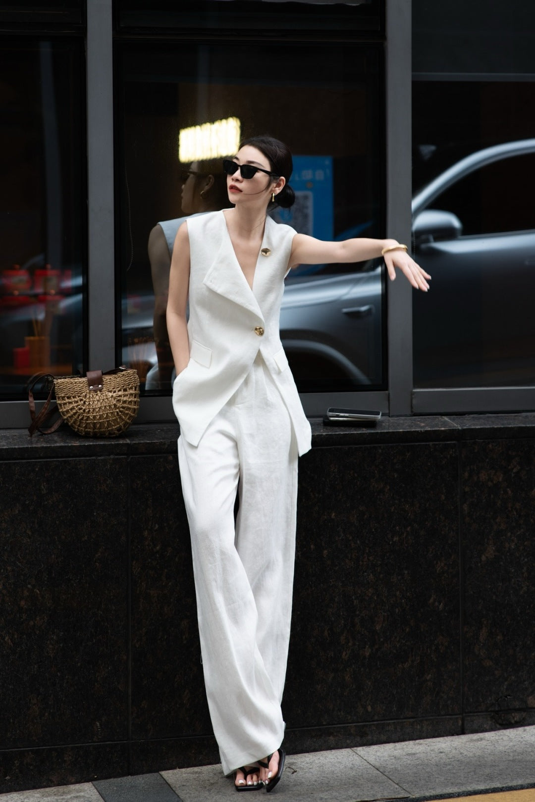 Loro 25ss linen suit
