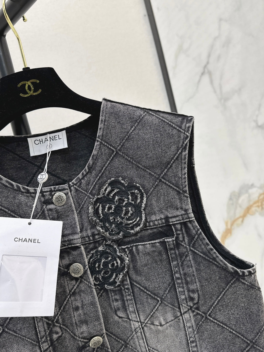 Chan 25ss denim vest