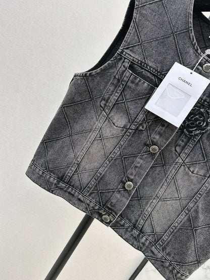 Chan 25ss denim vest
