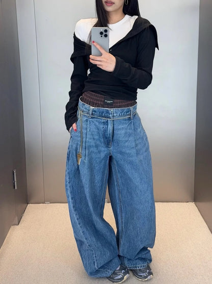 Wang 25fw patches jeans