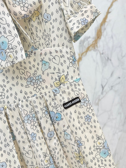 Miu 25ss print dress