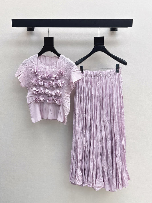 25ss tee skirt set