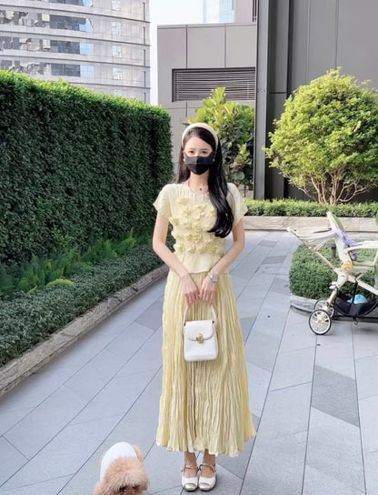25ss tee skirt set