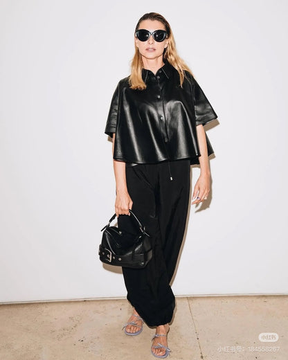 Loe 25fw leather jacket