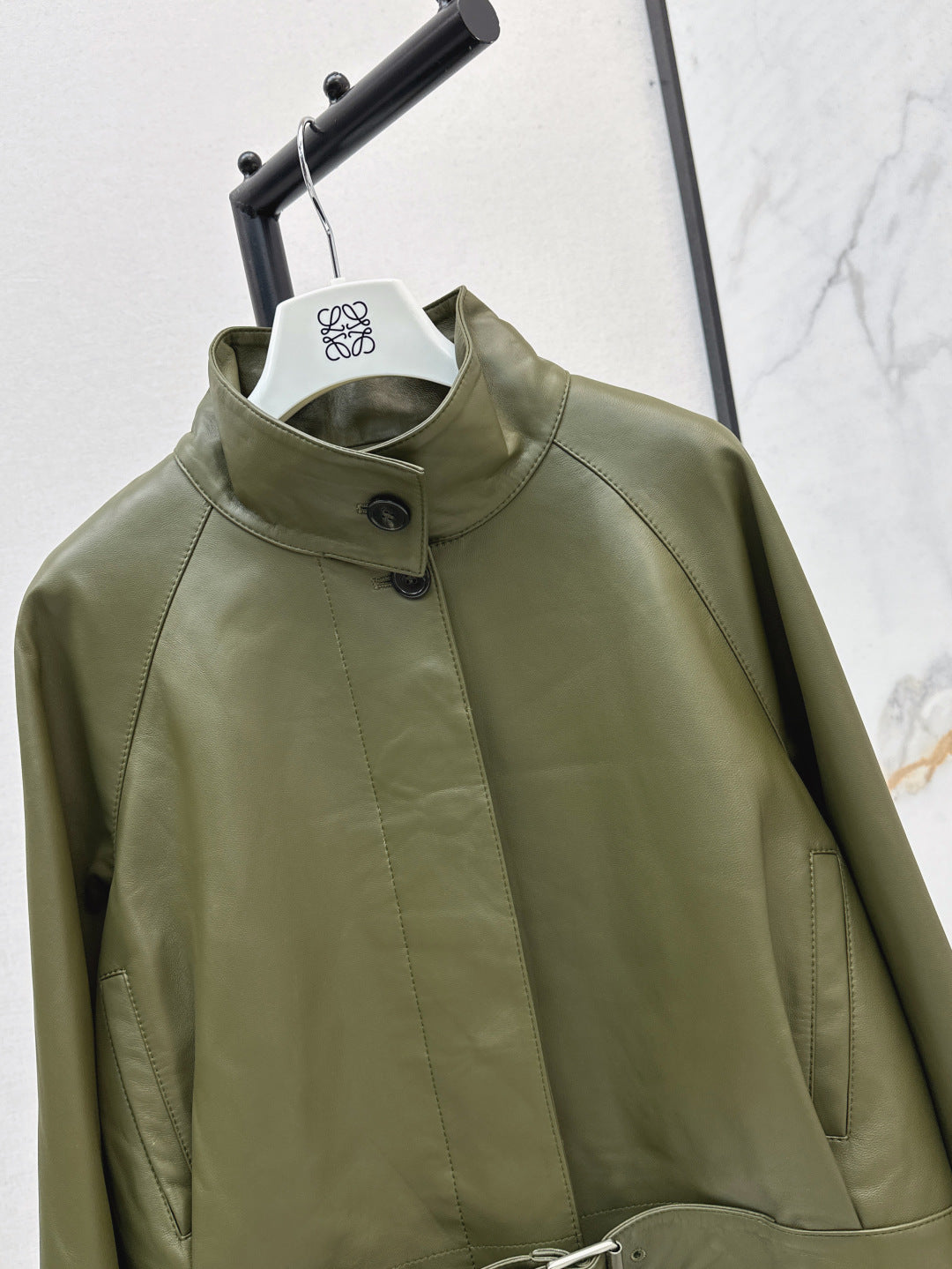 Loe 25fw leather jacket