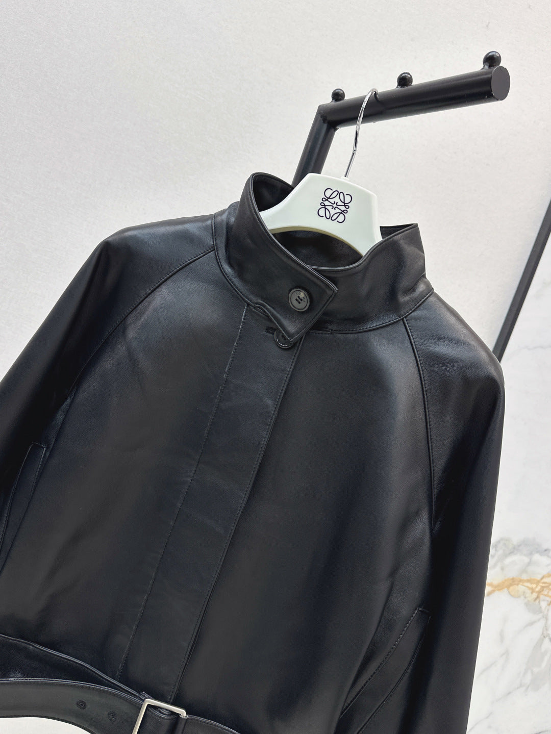 Loe 25fw leather jacket