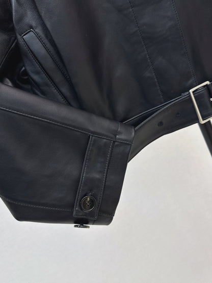 Loe 25fw leather jacket