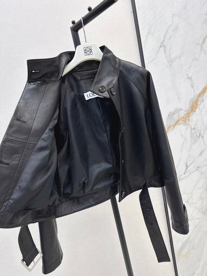 Loe 25fw leather jacket