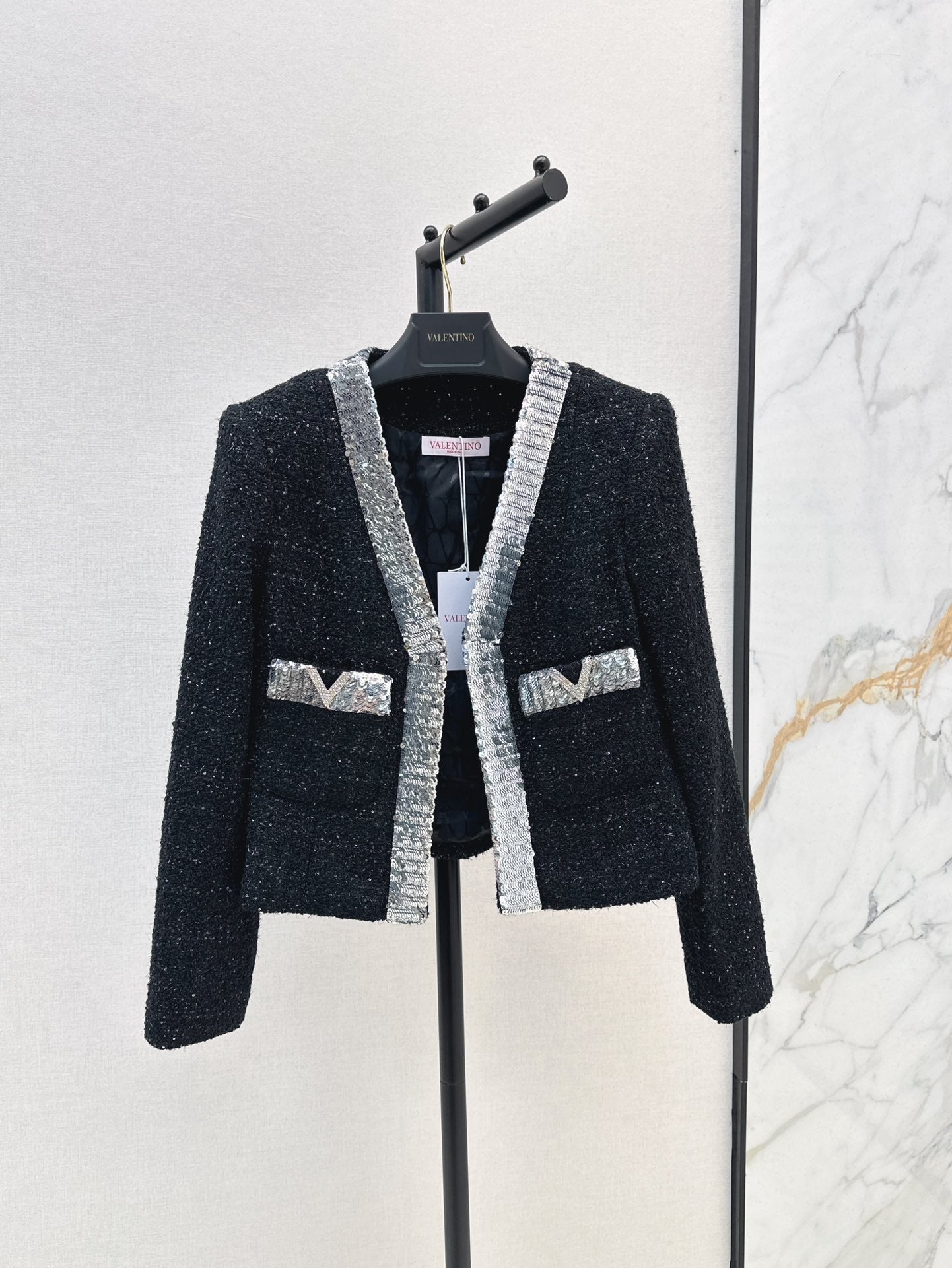 Valen 25fw beaded jacket