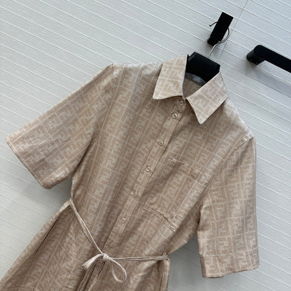 Fend 25ss print dress