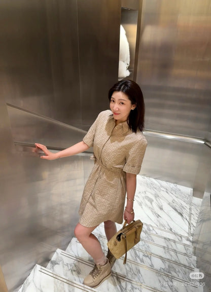 Fend 25ss print dress