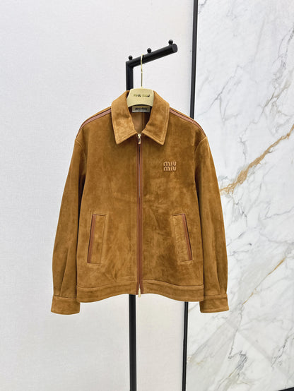 Miu 25fw suede jacket