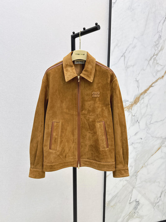 Miu 25fw suede jacket