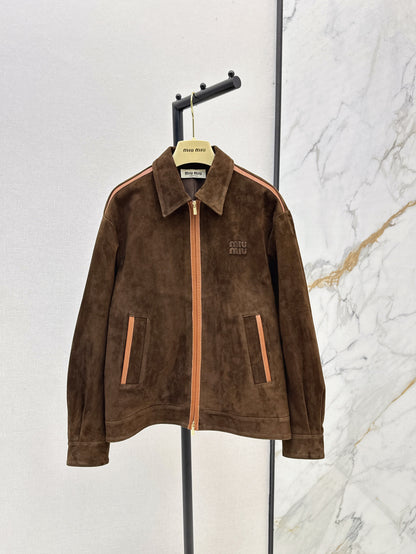 Miu 25fw suede jacket