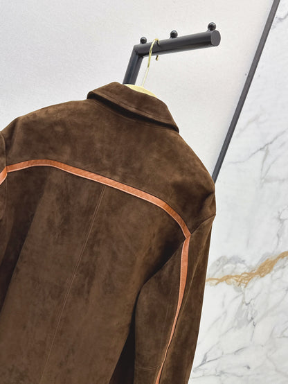 Miu 25fw suede jacket