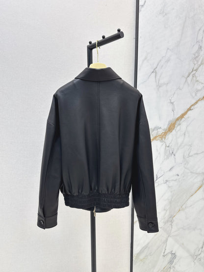 Miu 25fw leather jacket