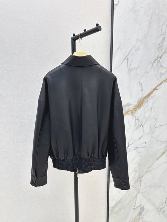 Miu 25fw leather jacket