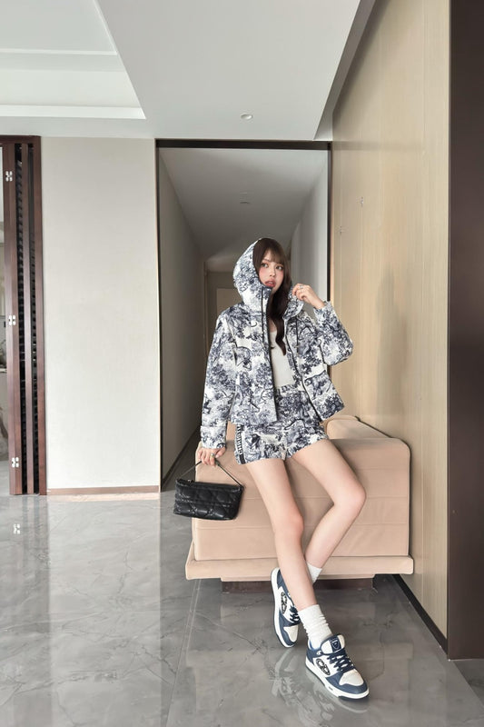 CD 25FW print jacket