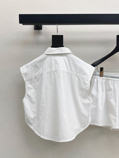 Wang 25ss vest short set