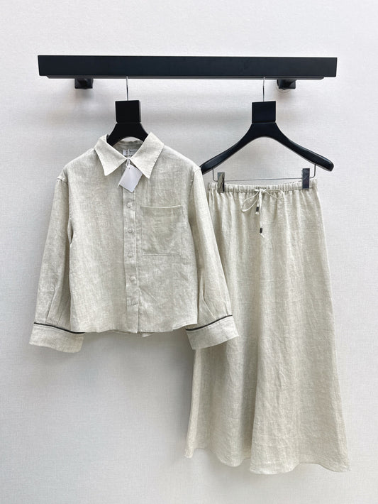 Brun 25fw linen suit