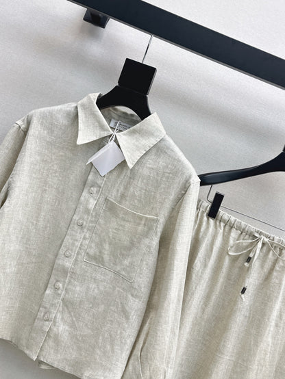 Brun 25fw linen suit