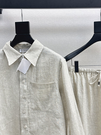 Brun 25fw linen suit